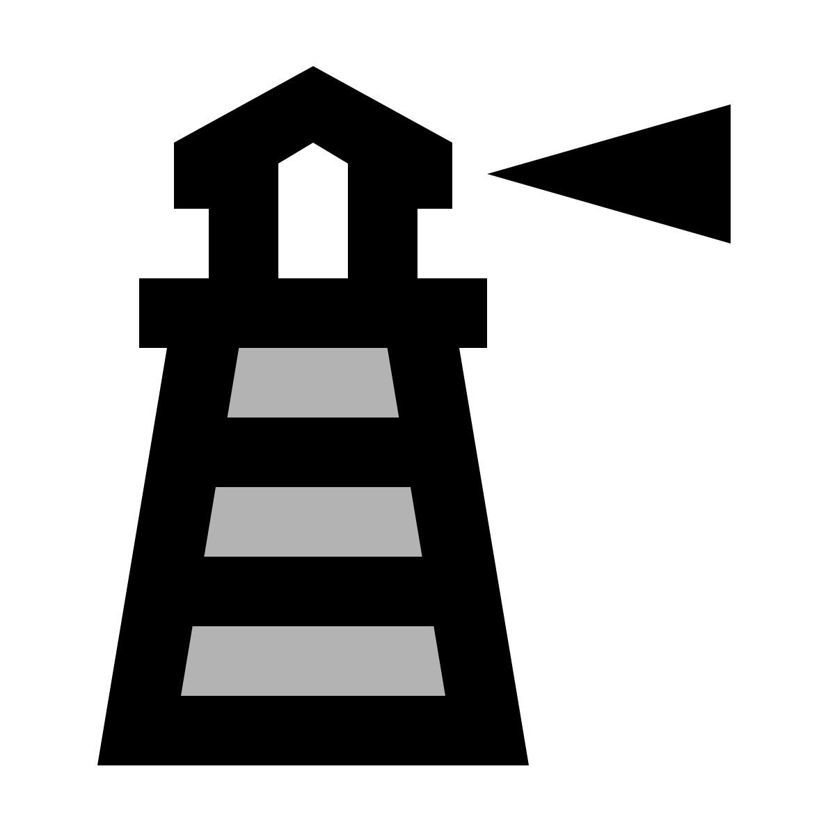 material two tone style leuchtturm icon