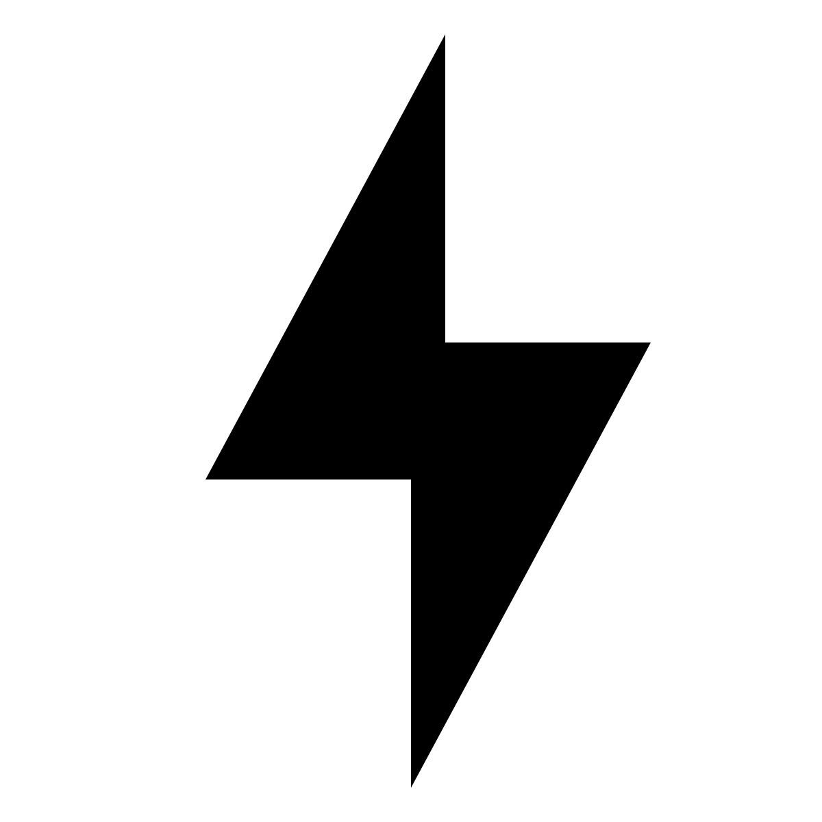 material two tone style relámpago icon