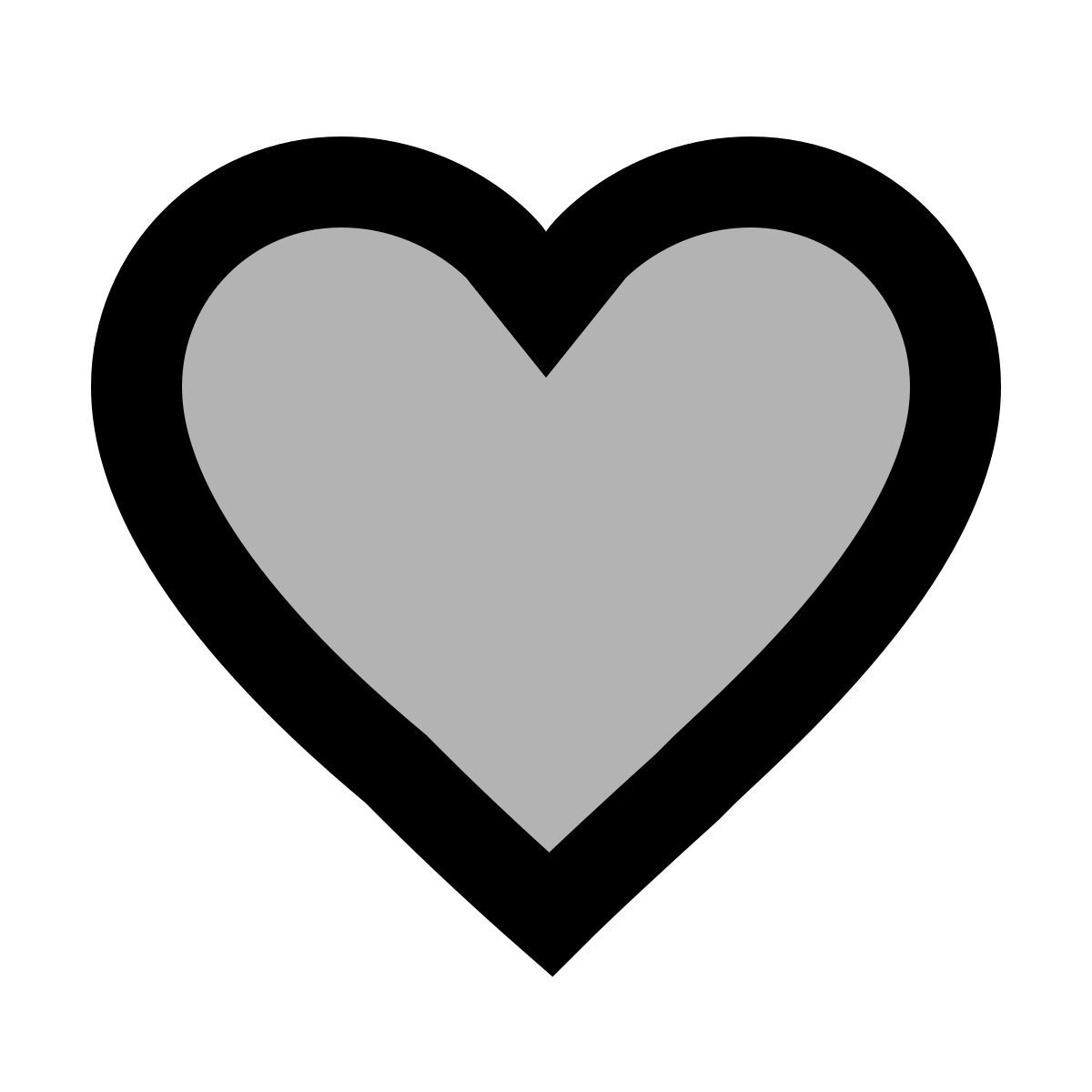 material two tone style ladeherz icon