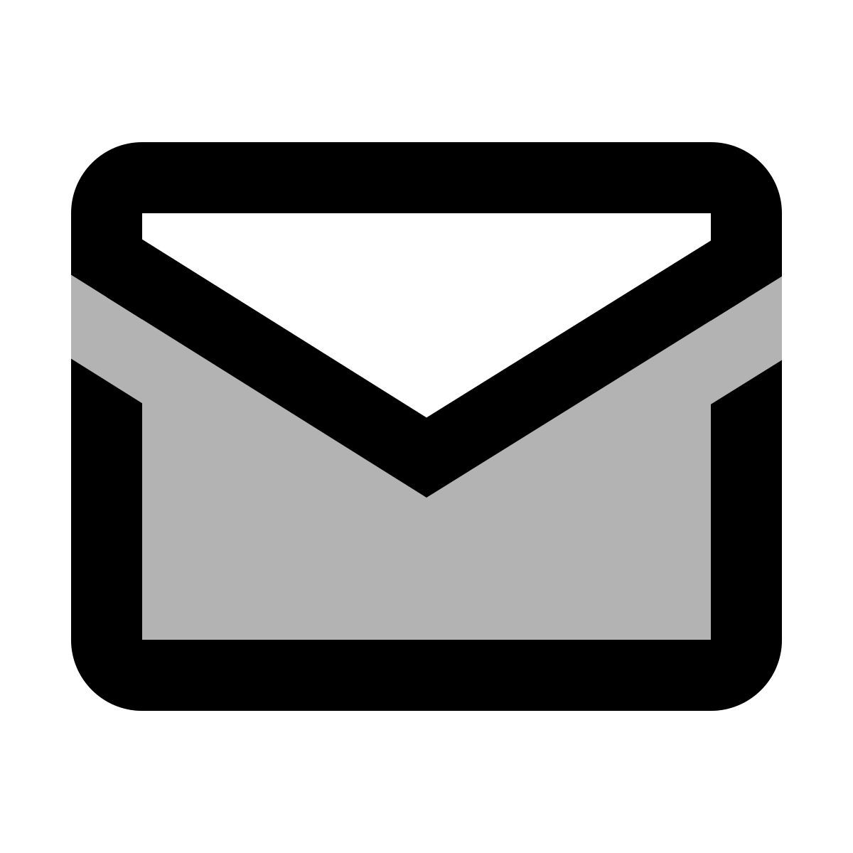 material two tone style posta icon