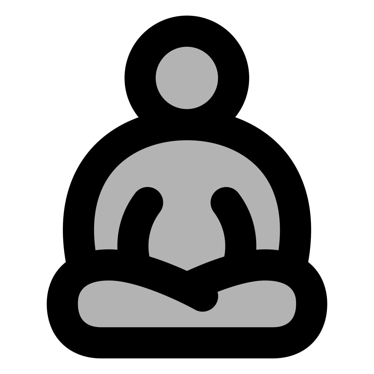 material two tone style 명상 전문가 icon