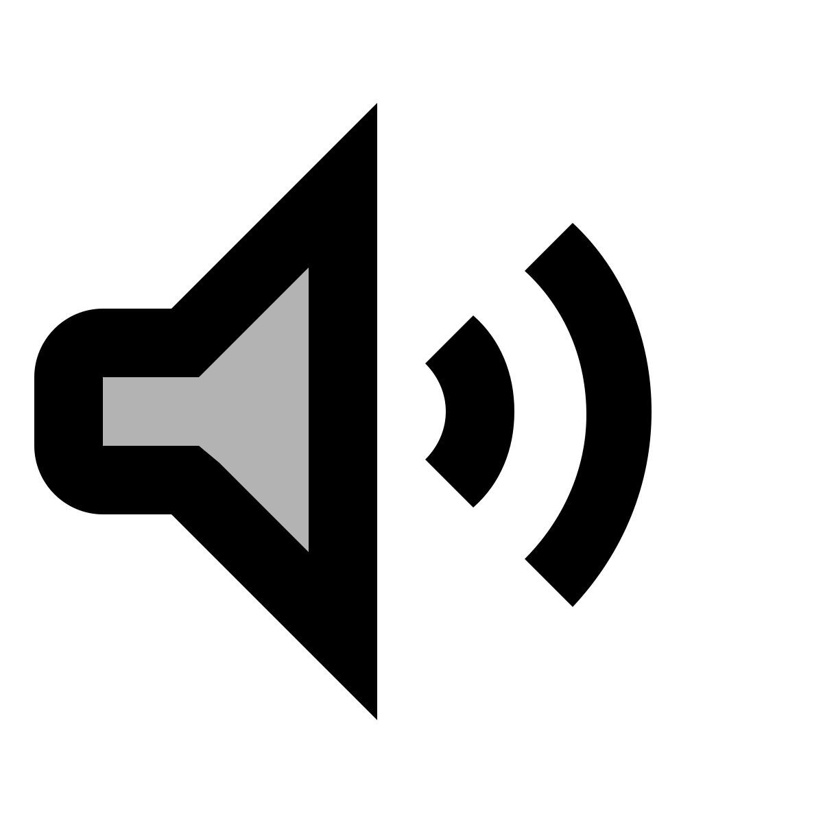 material two tone style volume icon