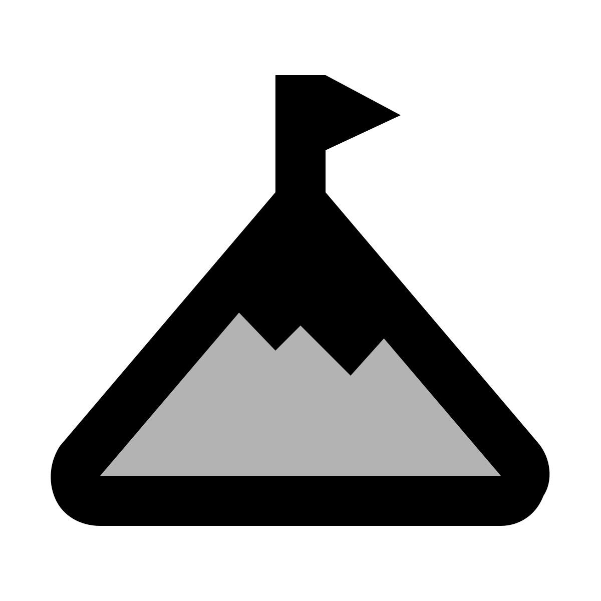 material two tone style unternehmensmission icon