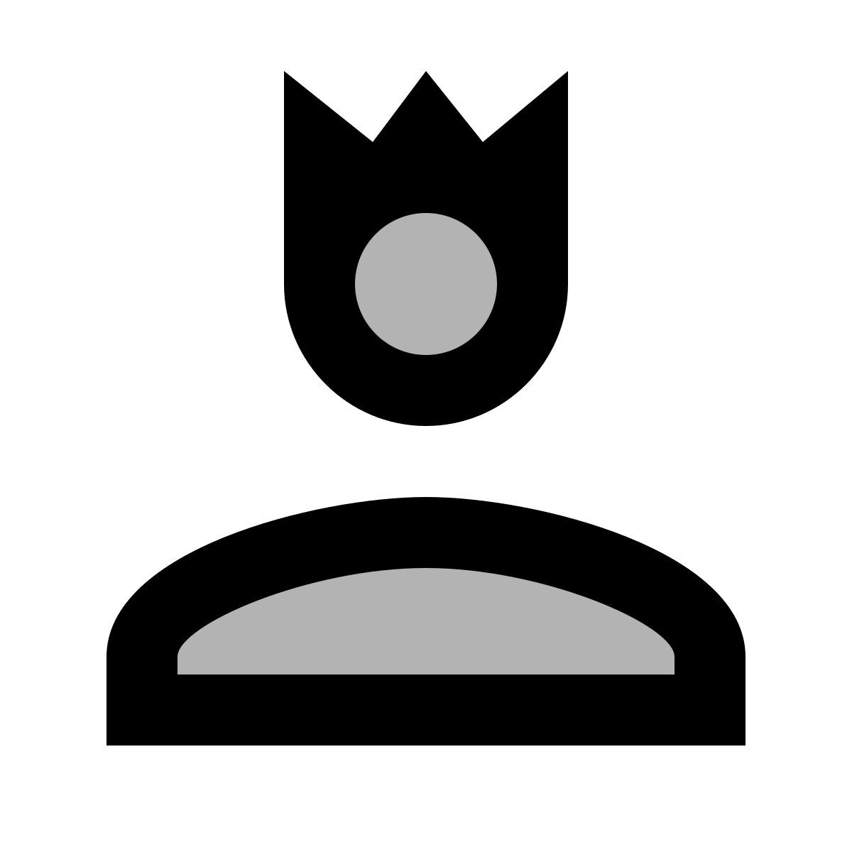 material two tone style 중재자 남성 icon