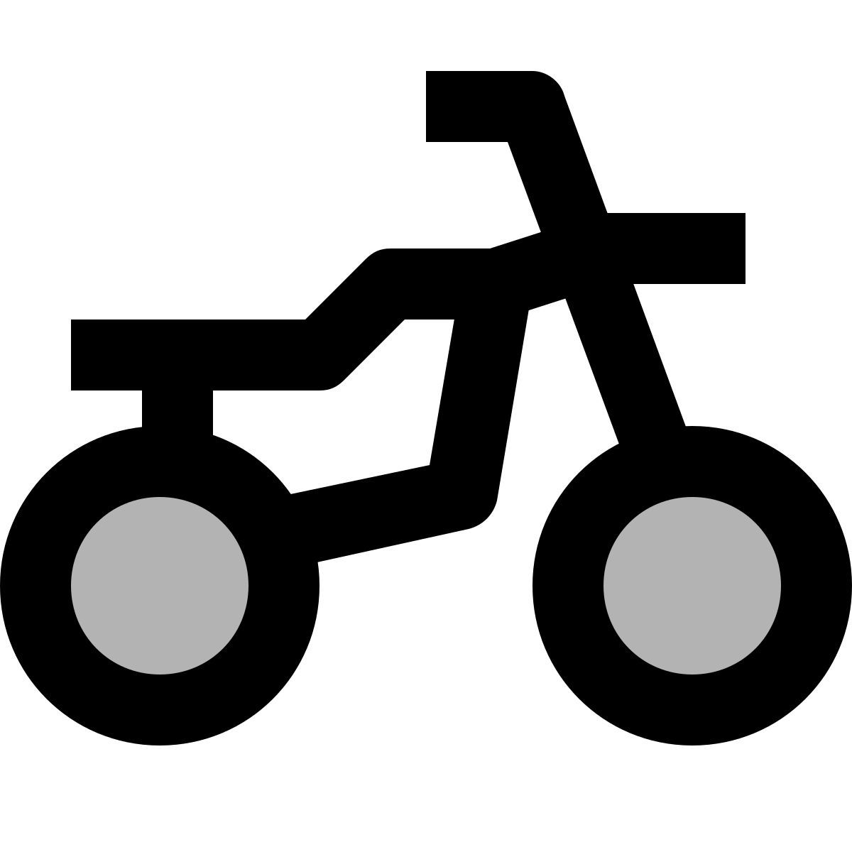 material two tone style 摩托车 icon