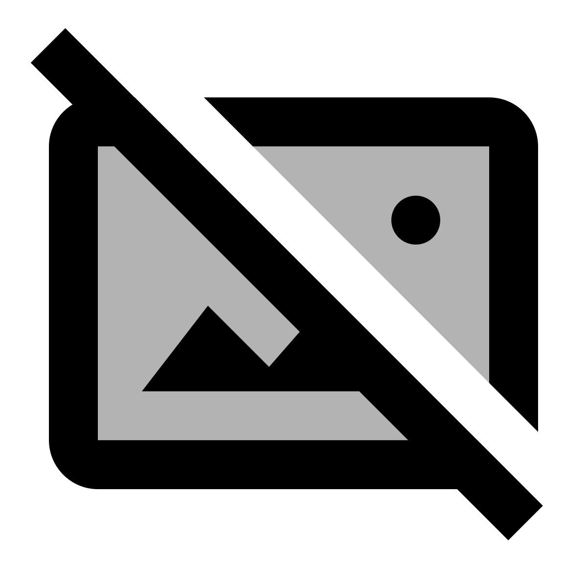 material two tone style 이미지 없음 icon