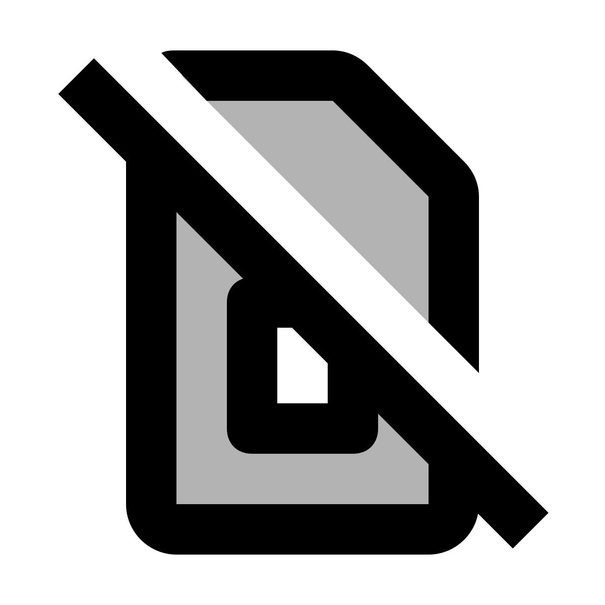 material two tone style no sim card icon