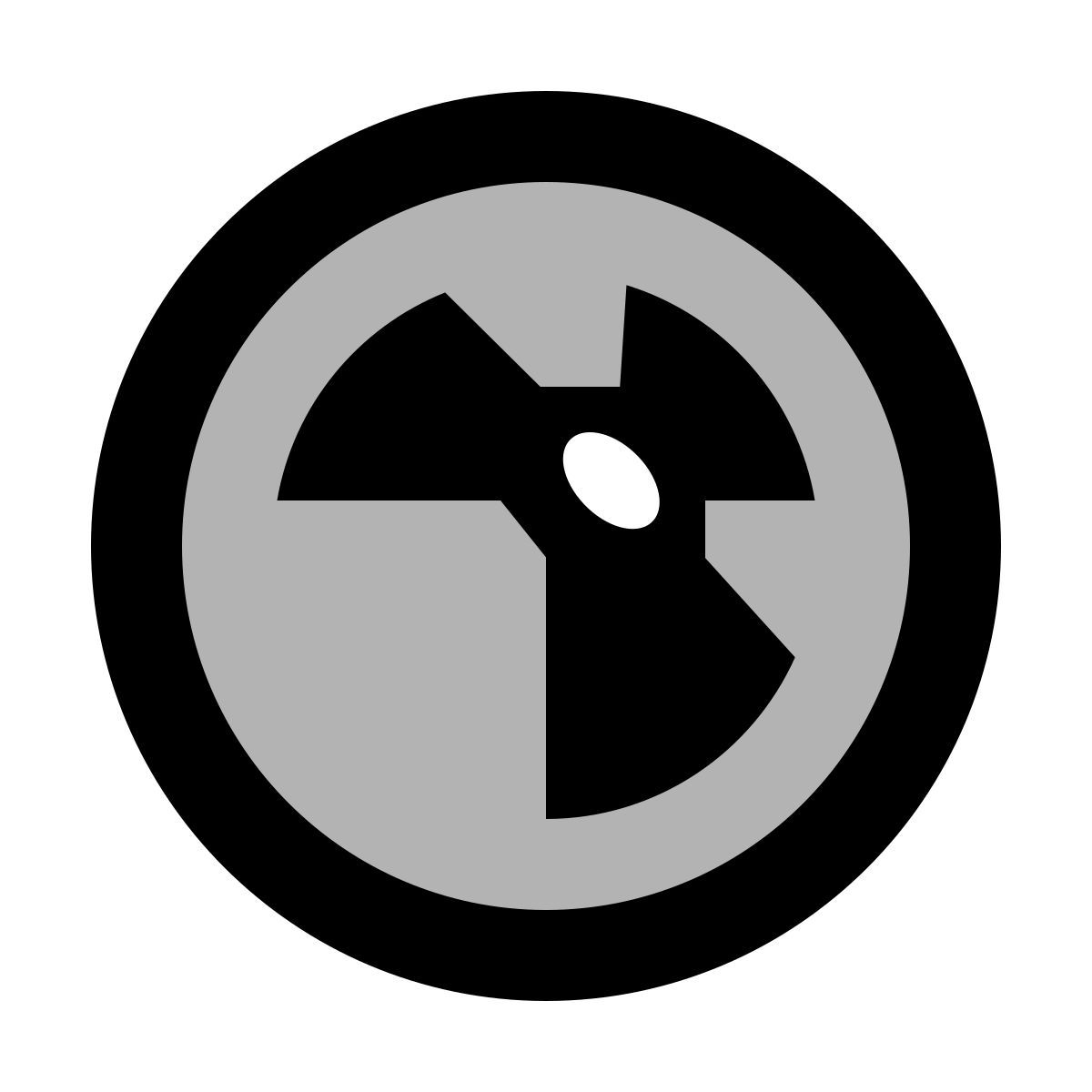 material two tone style 핵무기 icon