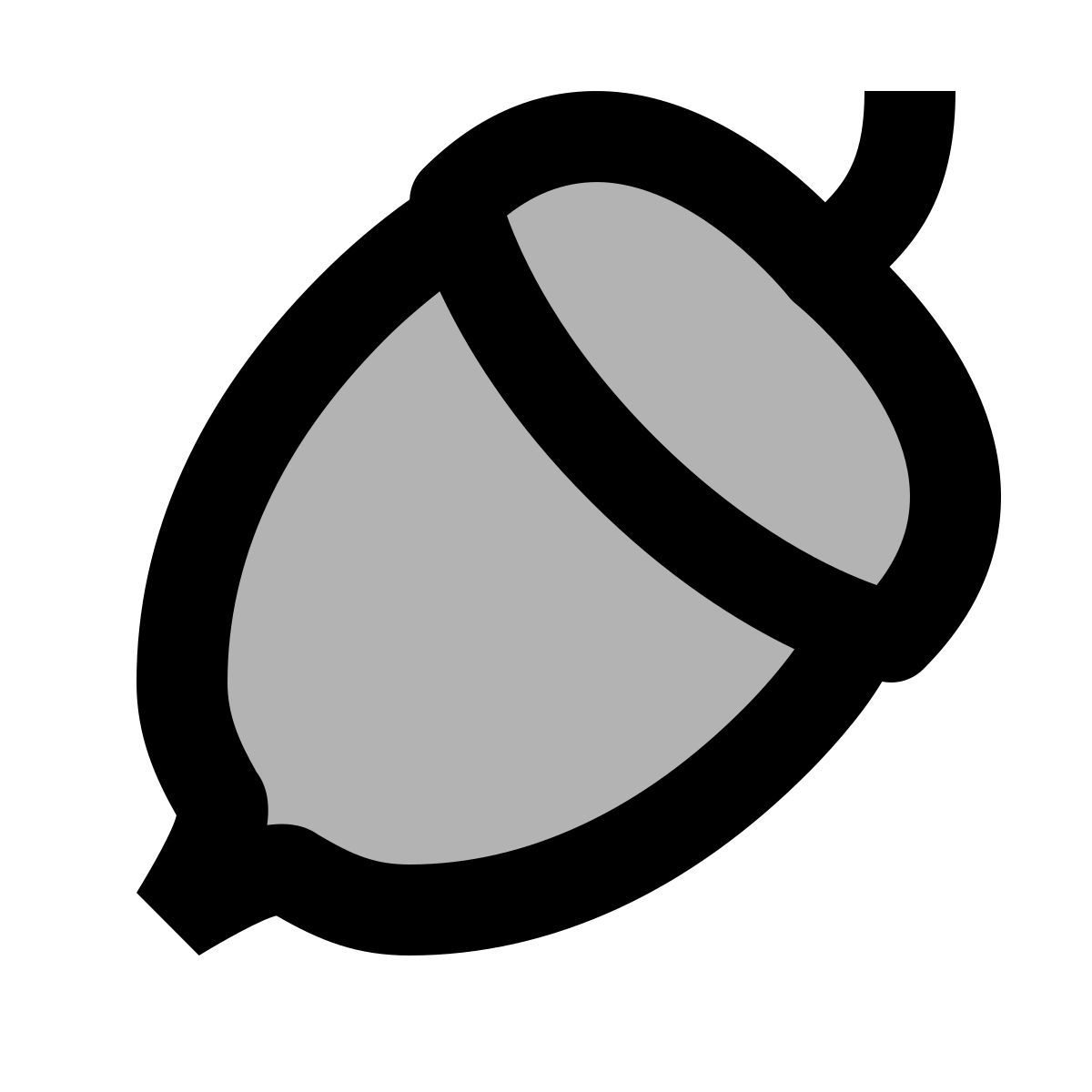 material two tone style 너트 icon