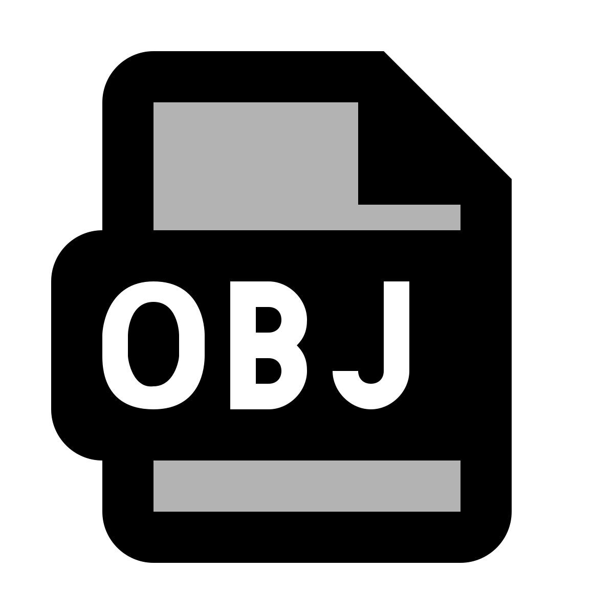 material two tone style obj icon