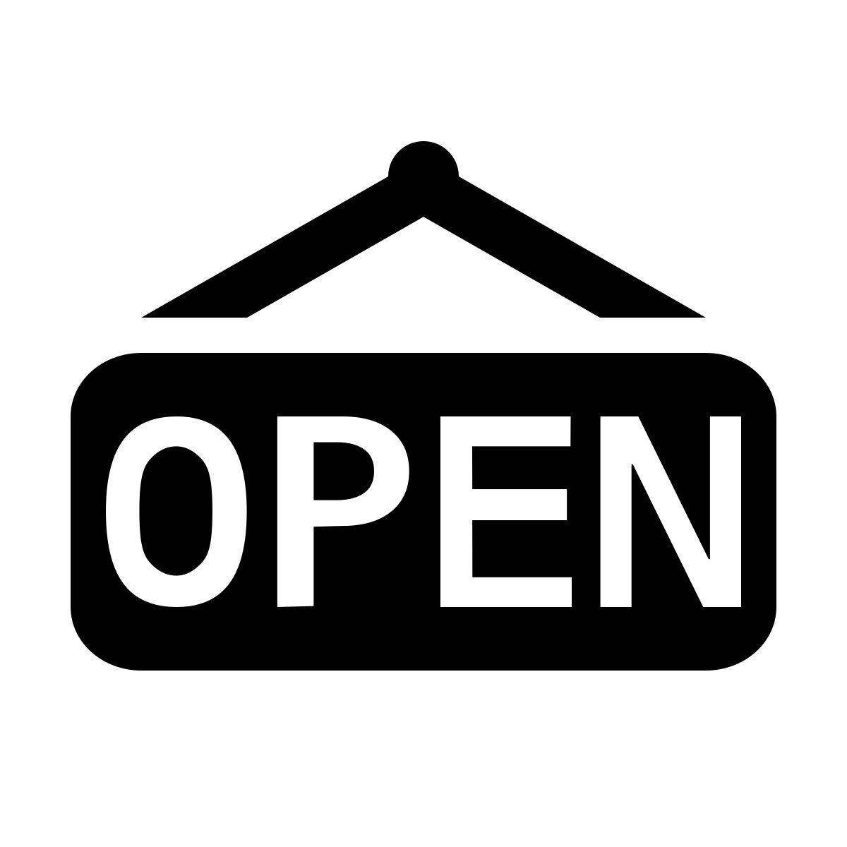 material two tone style abierto icon