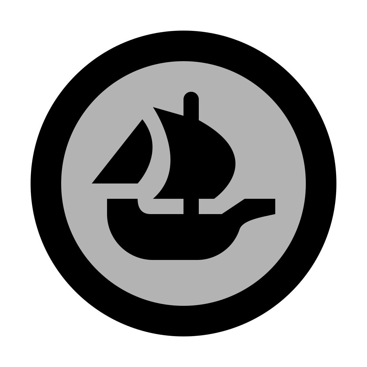 material two tone style mare aperto icon