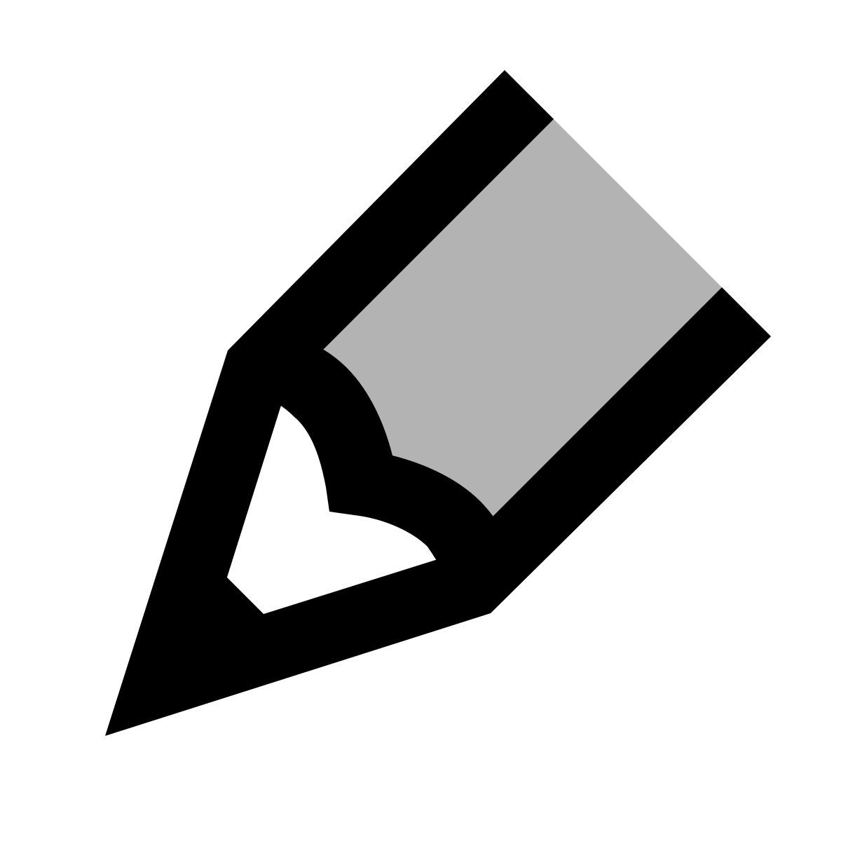 material two tone style punta de lápiz icon