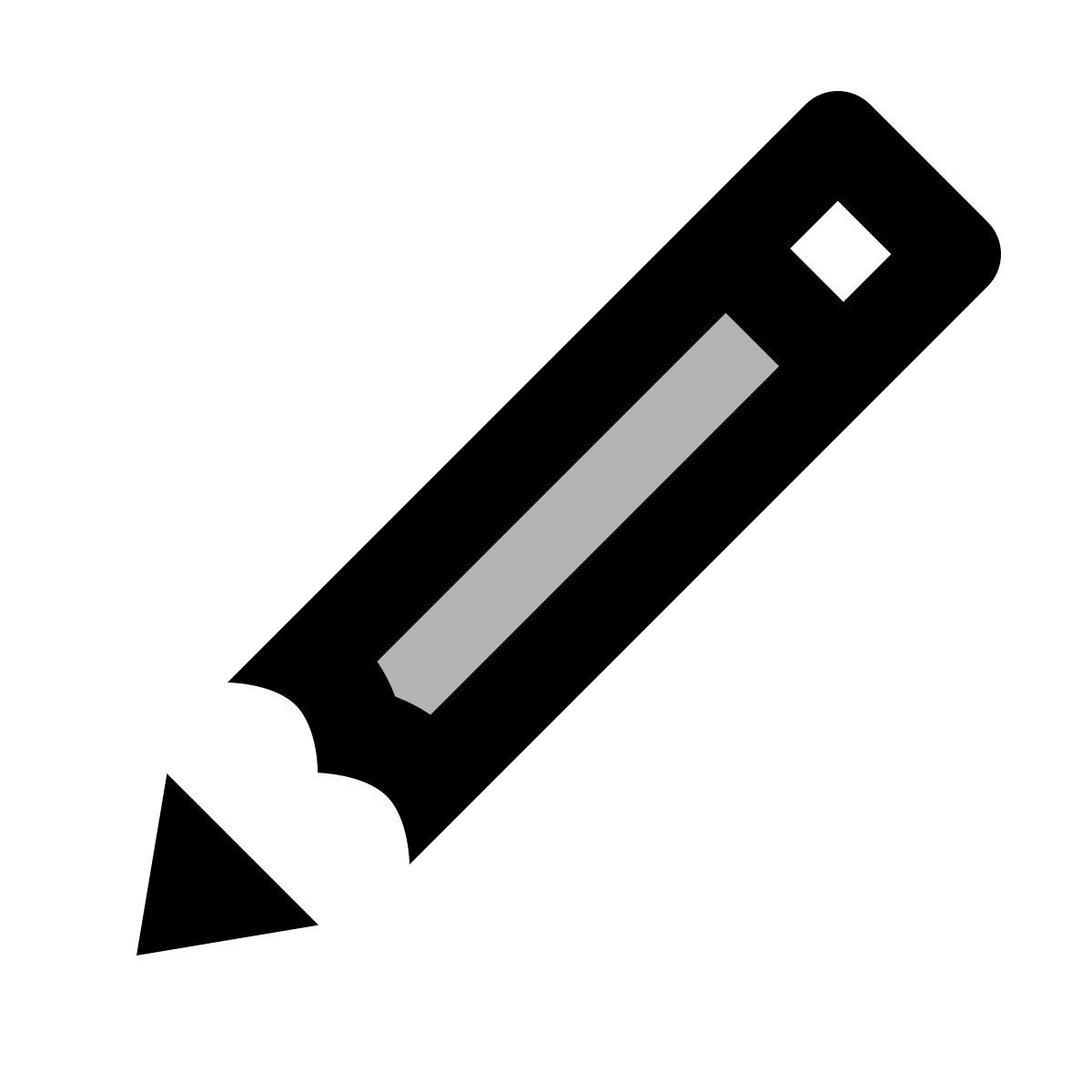 material two tone style lápiz icon