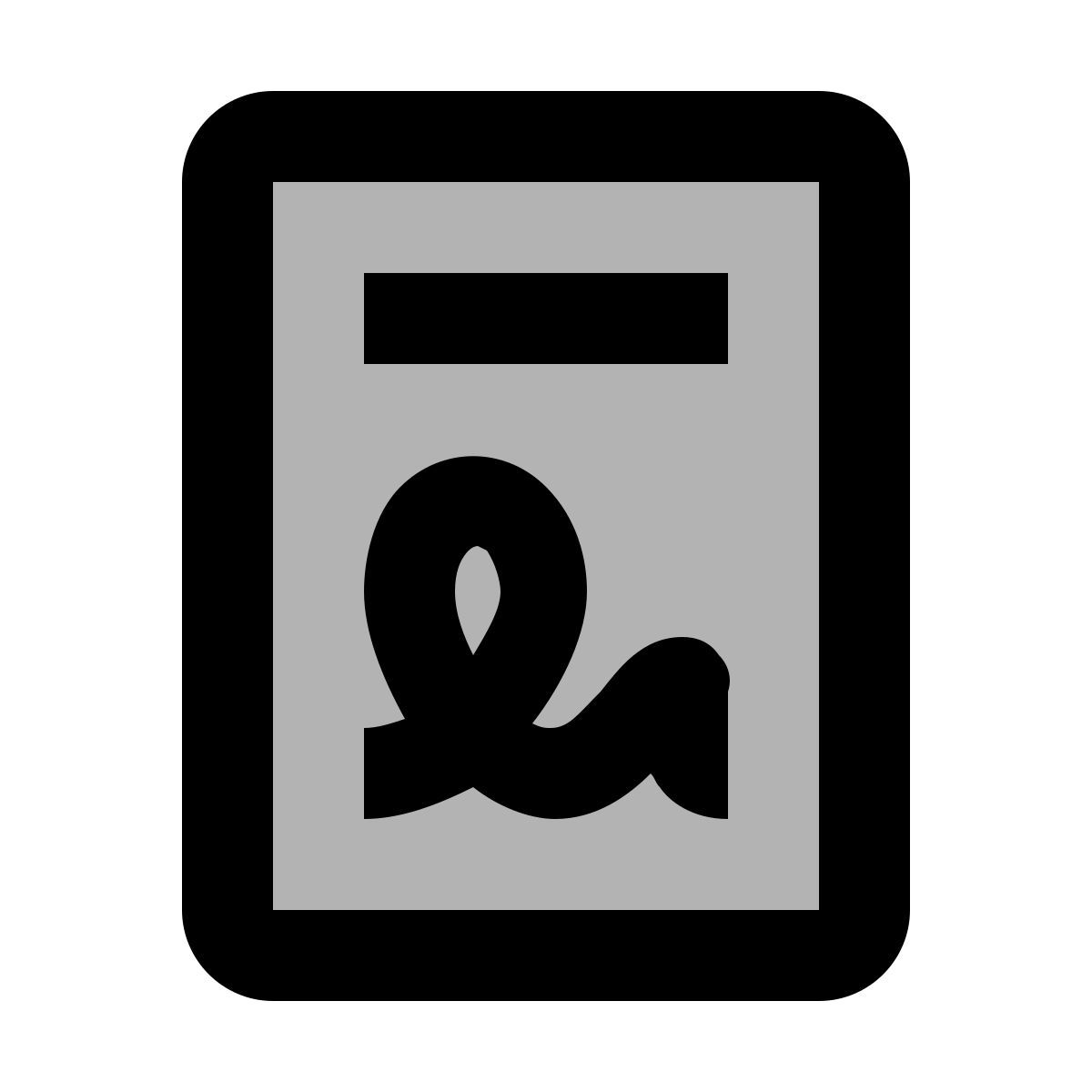 material two tone style petition icon