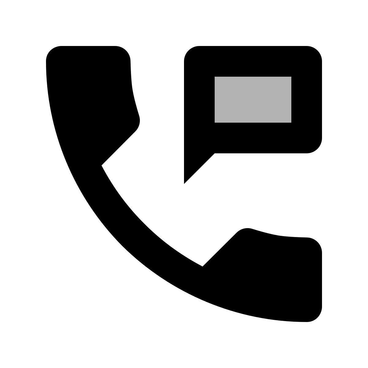 material two tone style messaggio del telefono icon