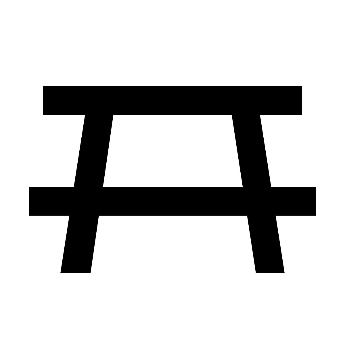 material two tone style mesa de picnic icon