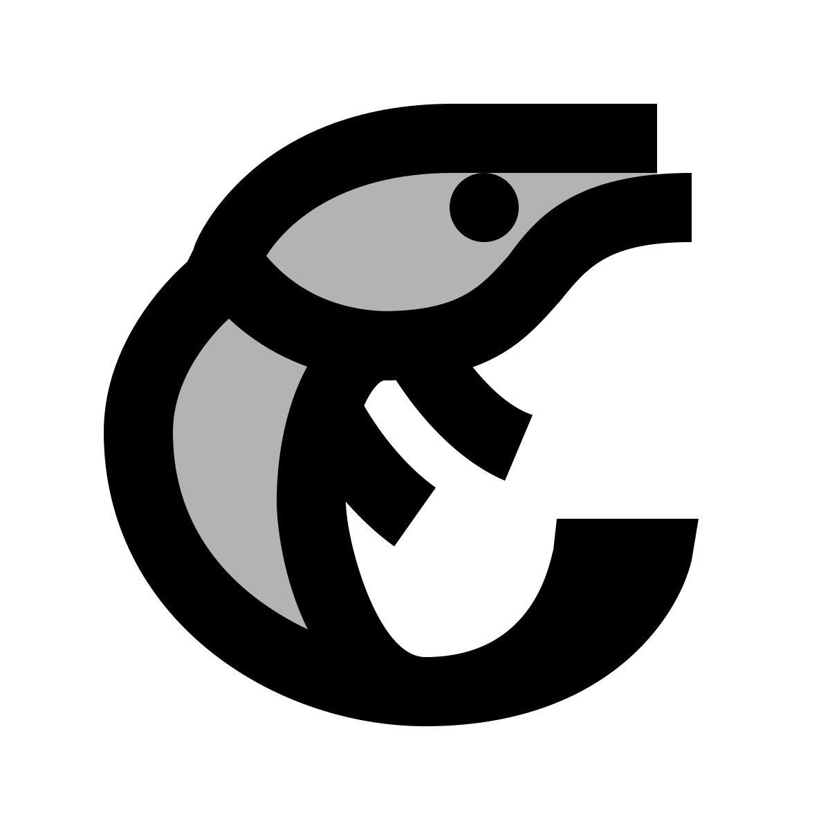 material two tone style 虾 icon