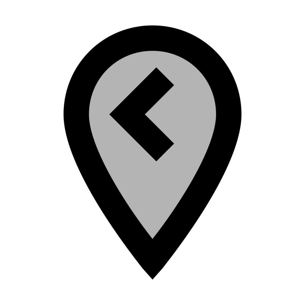 material two tone style 上一个位置 icon