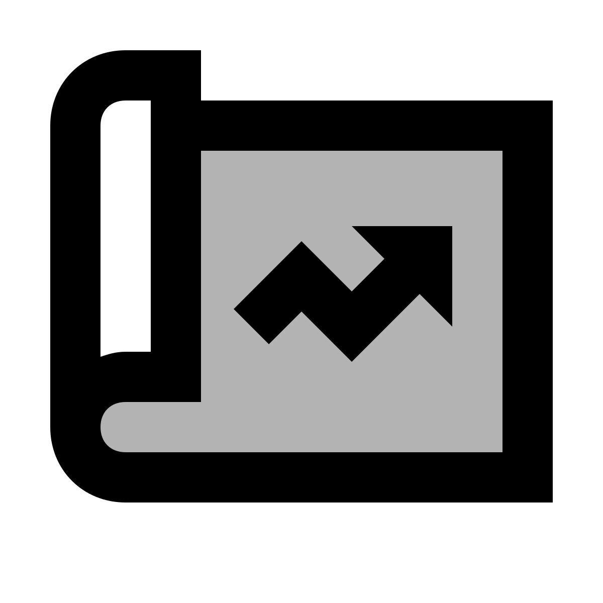 material two tone style geschäftsplan icon