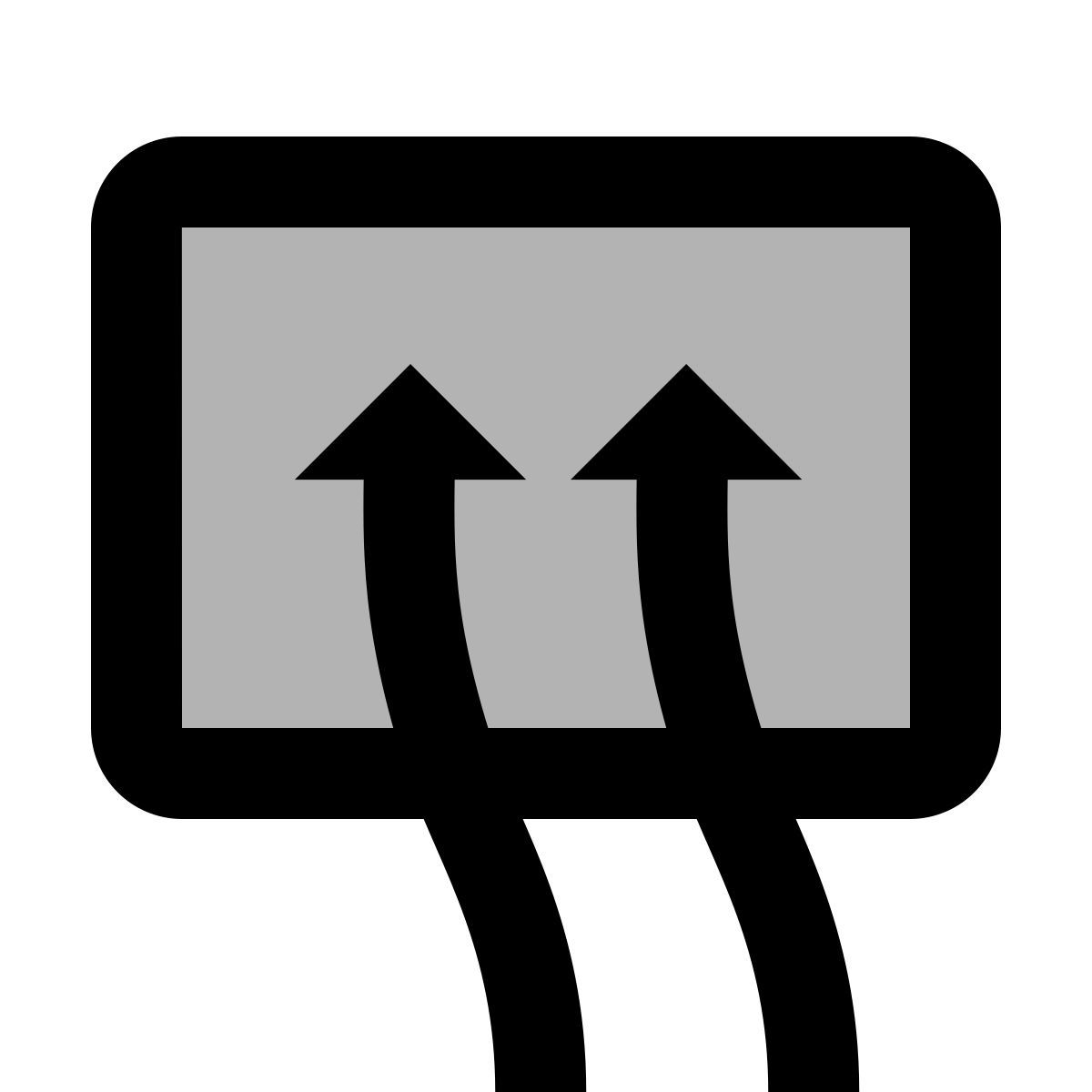 material two tone style 后窗除雾器 icon