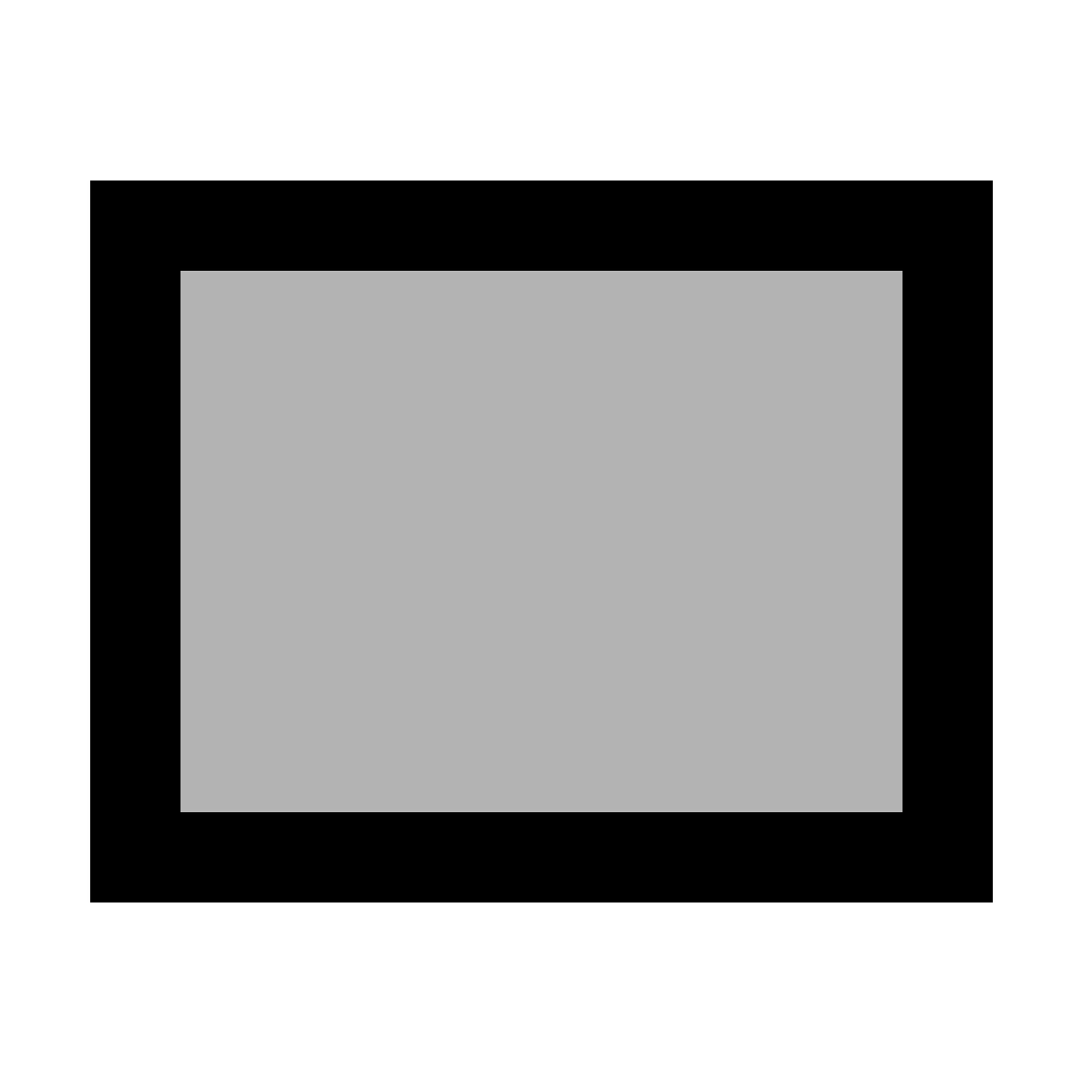 material two tone style rectangle icon
