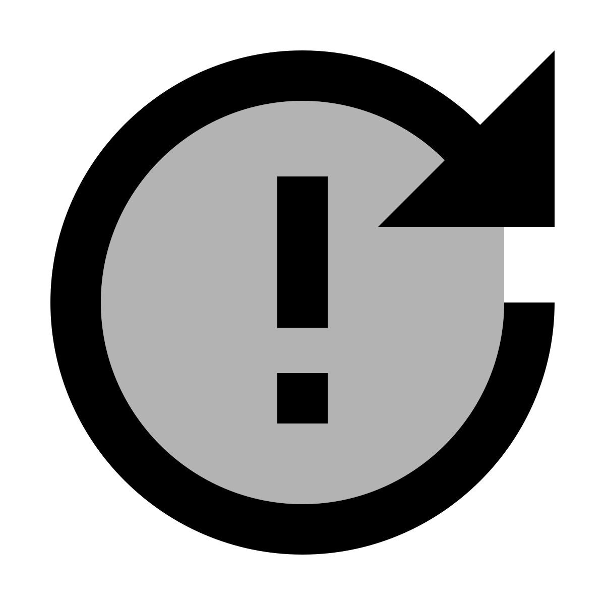 material two tone style eccezione di appuntamento ricorrente icon