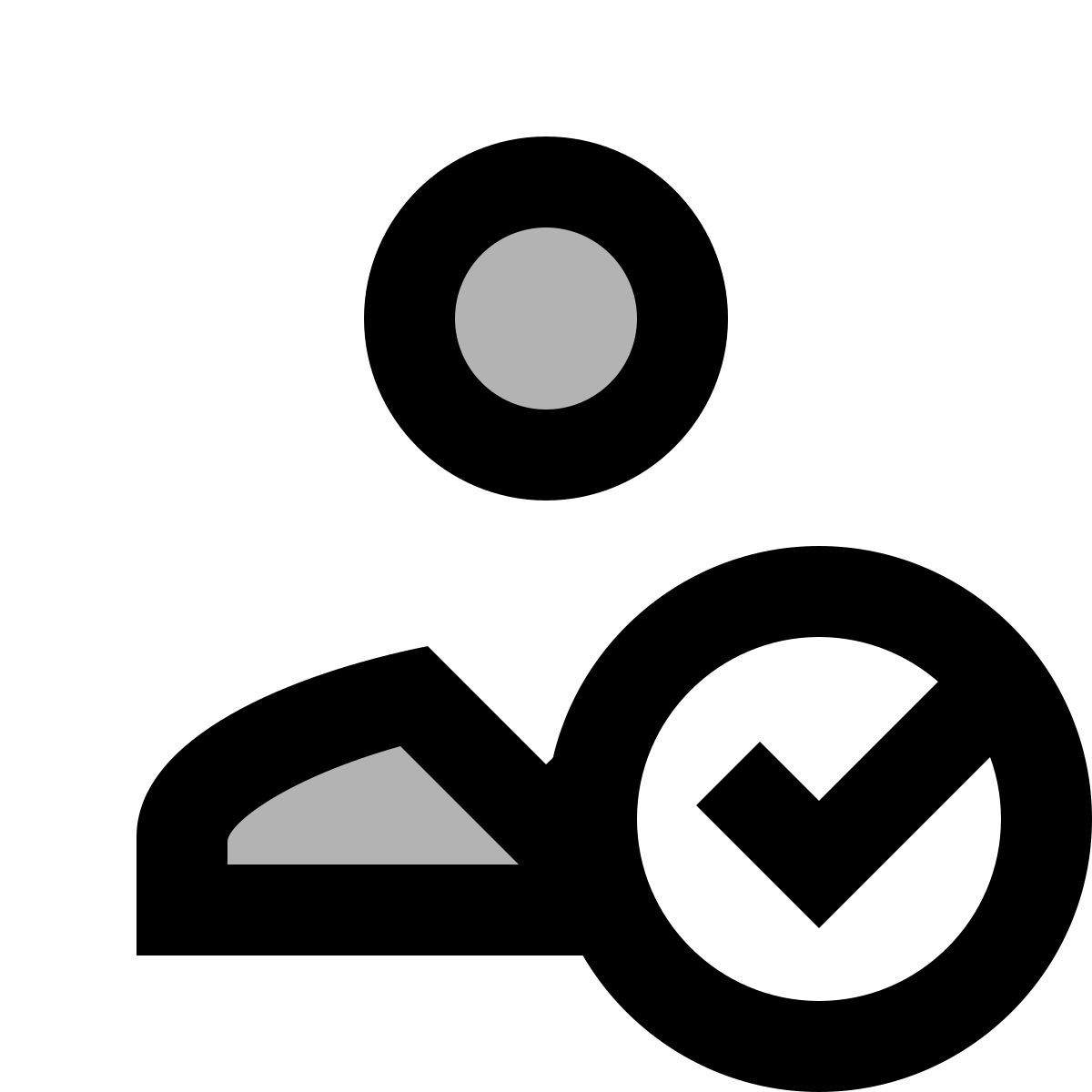 material two tone style 男评论员 icon