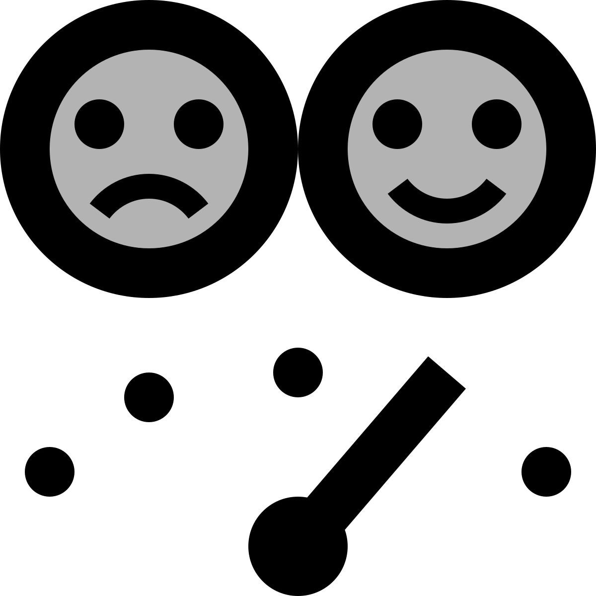 material two tone style 만족 icon