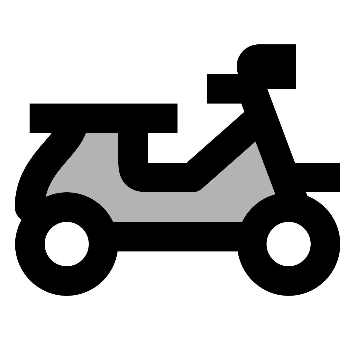 material two tone style 스쿠터 icon