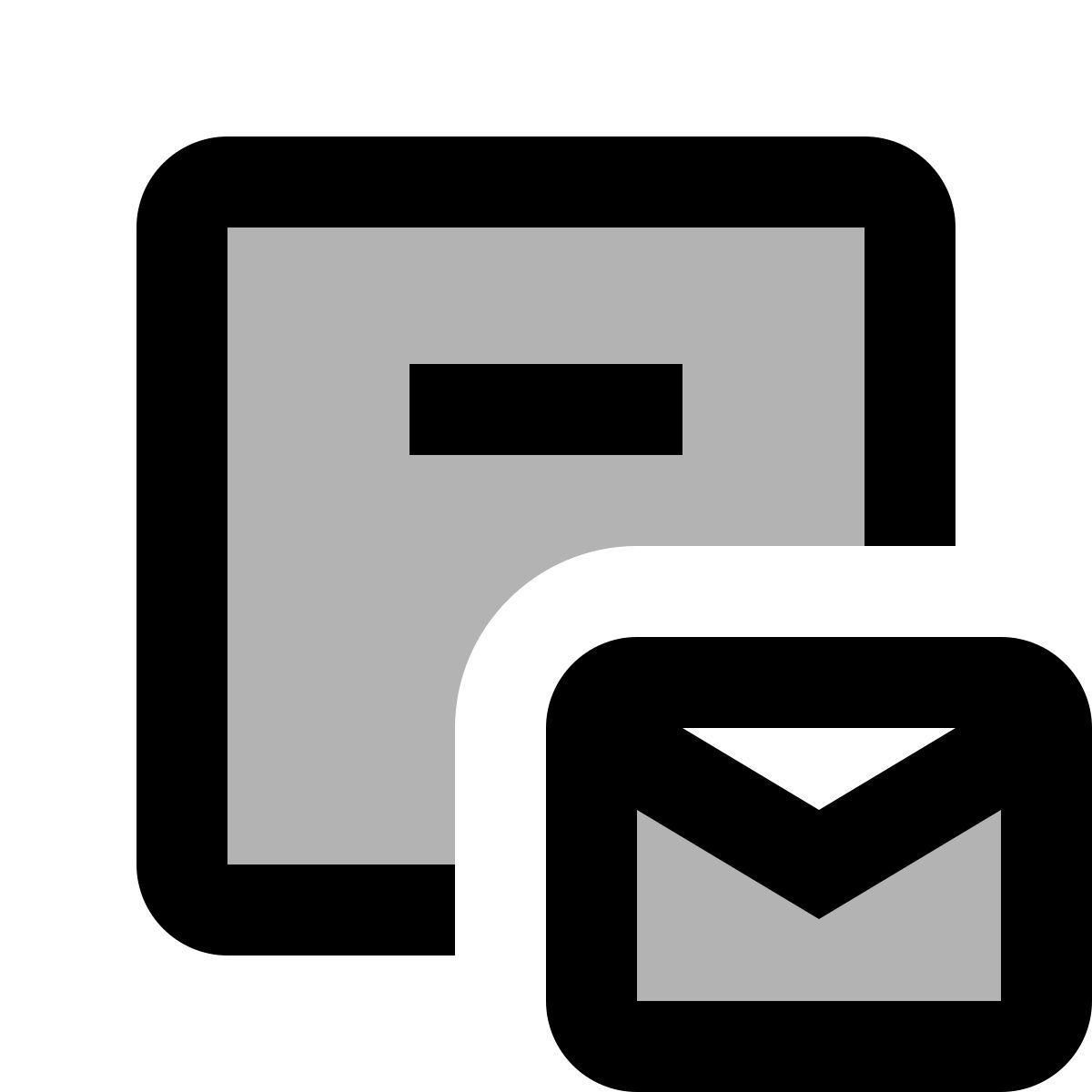 material two tone style 상자 보내기 icon