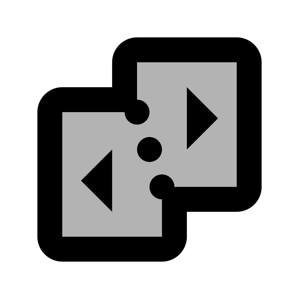 material two tone style 分开的文件 icon