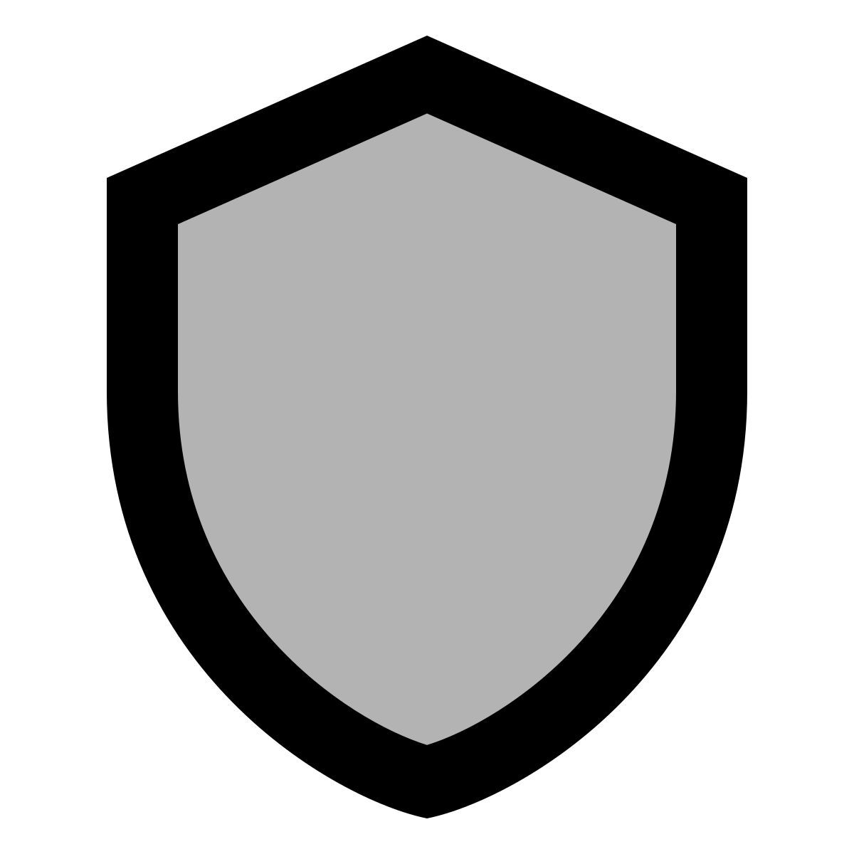 material two tone style shield icon