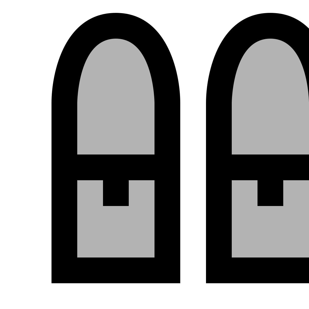 material two tone style ski icon