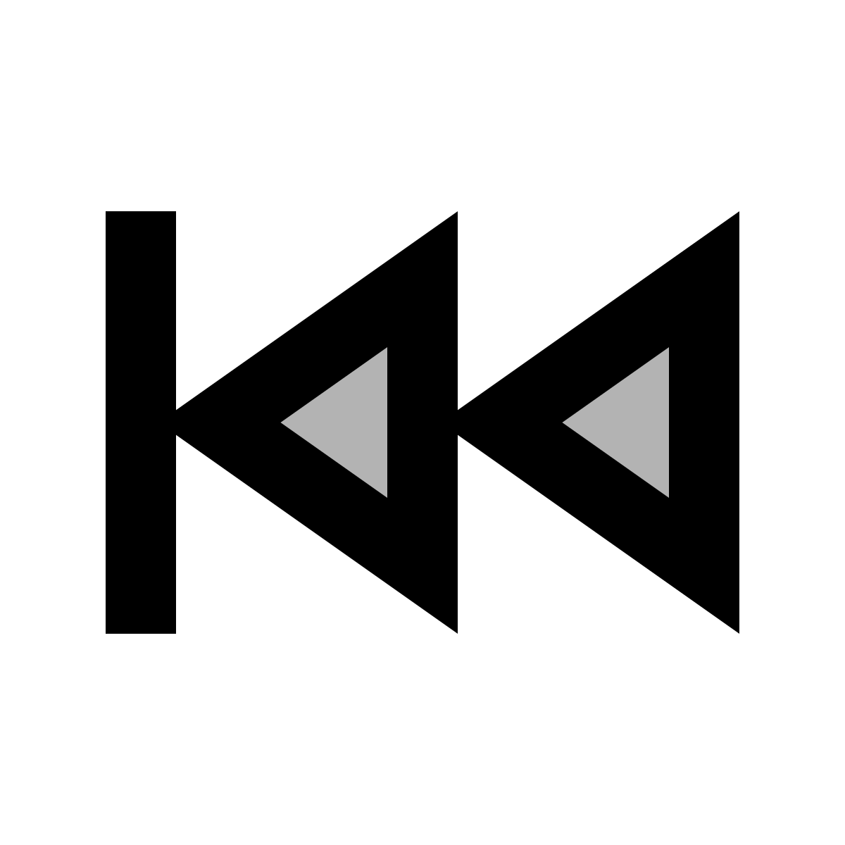 material two tone style skip to start icon