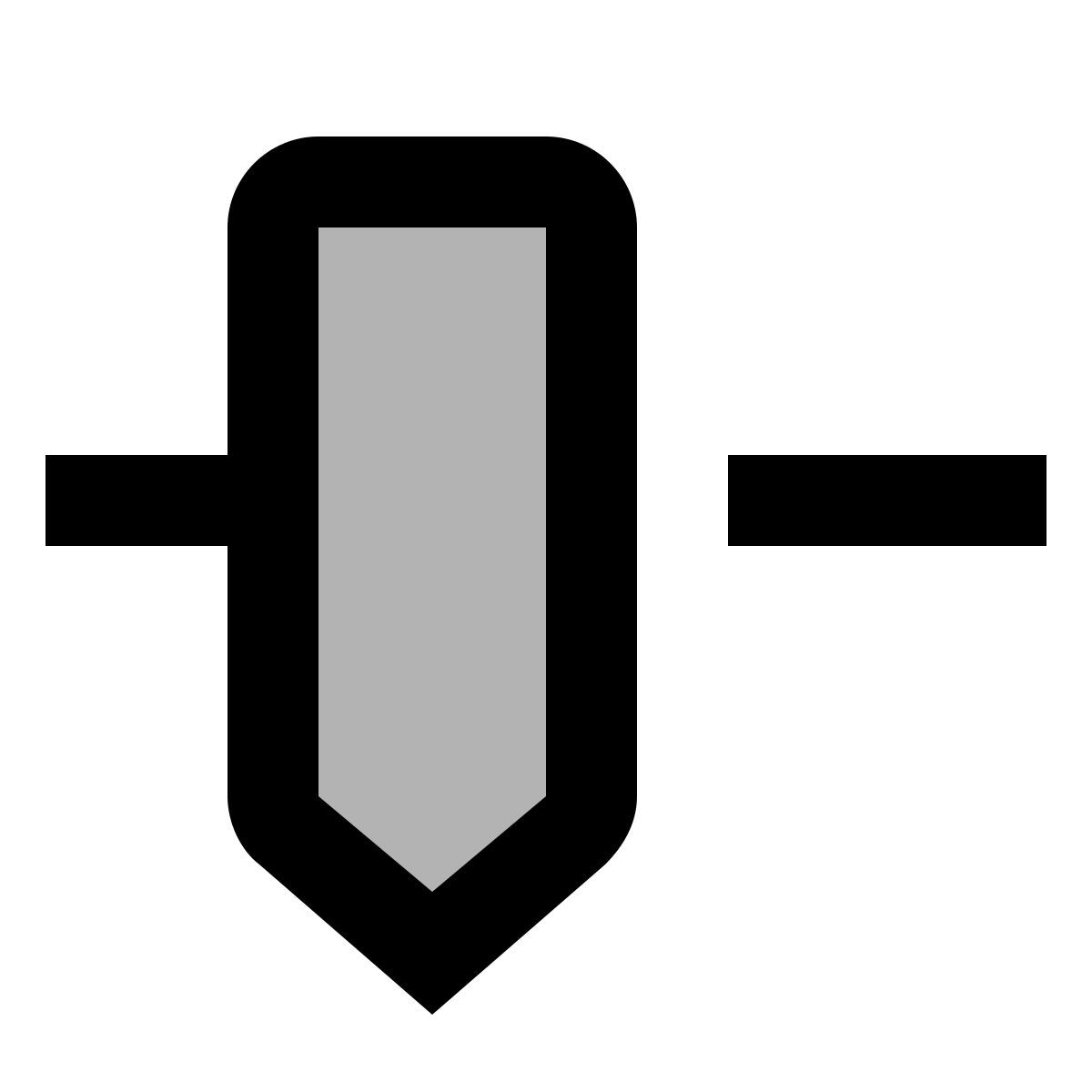 material two tone style slider control icon
