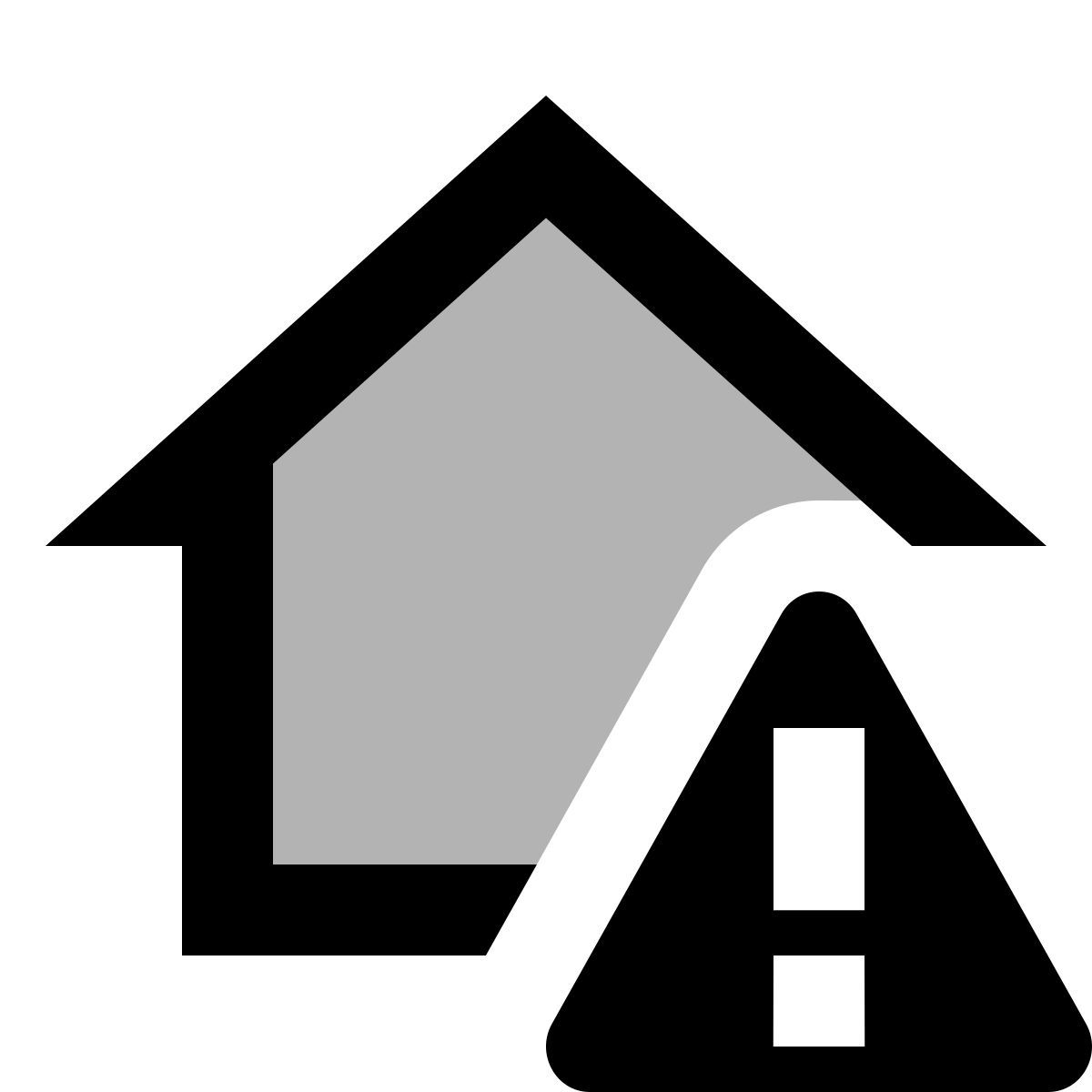 material two tone style 스마트 홈 오류 icon