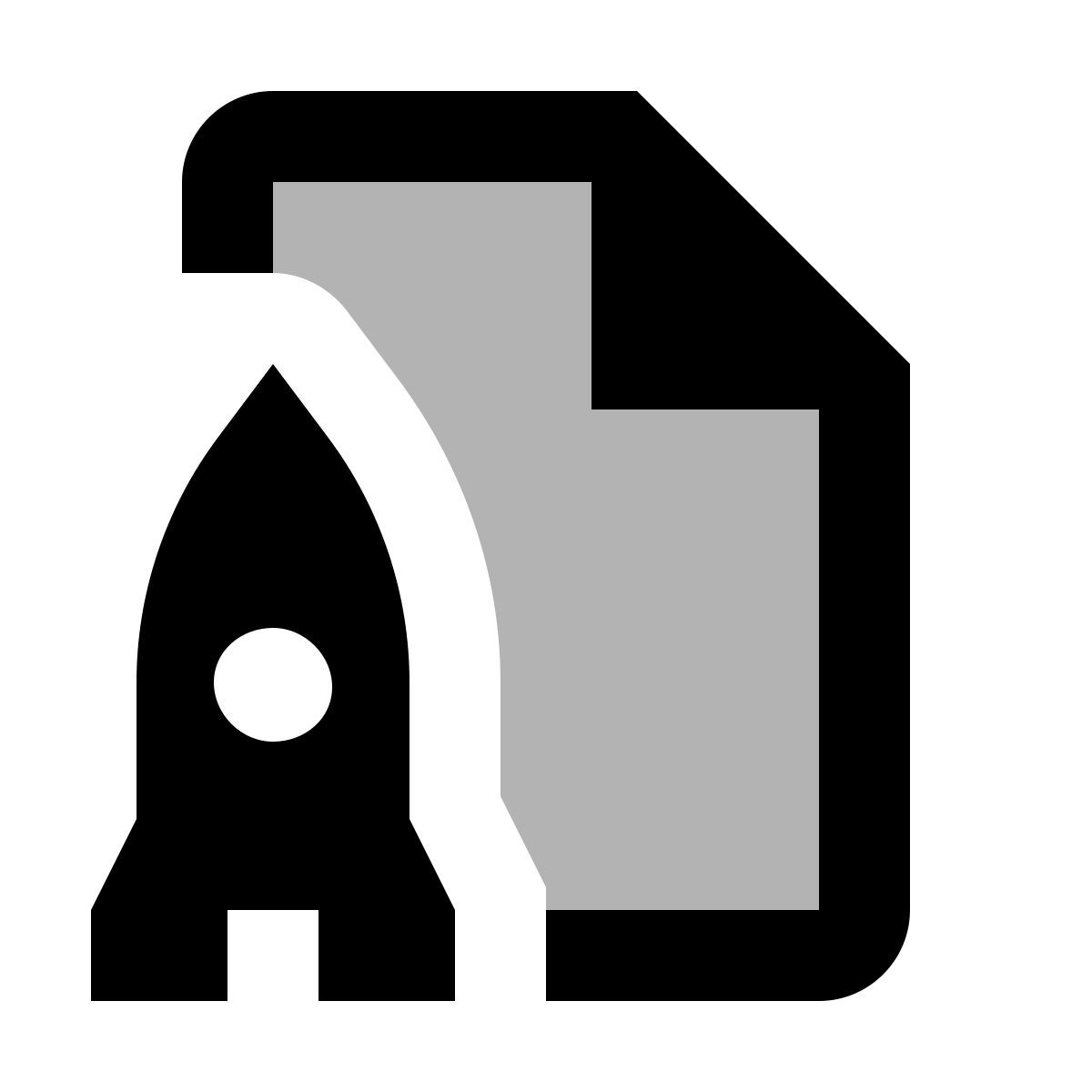 material two tone style booster icon