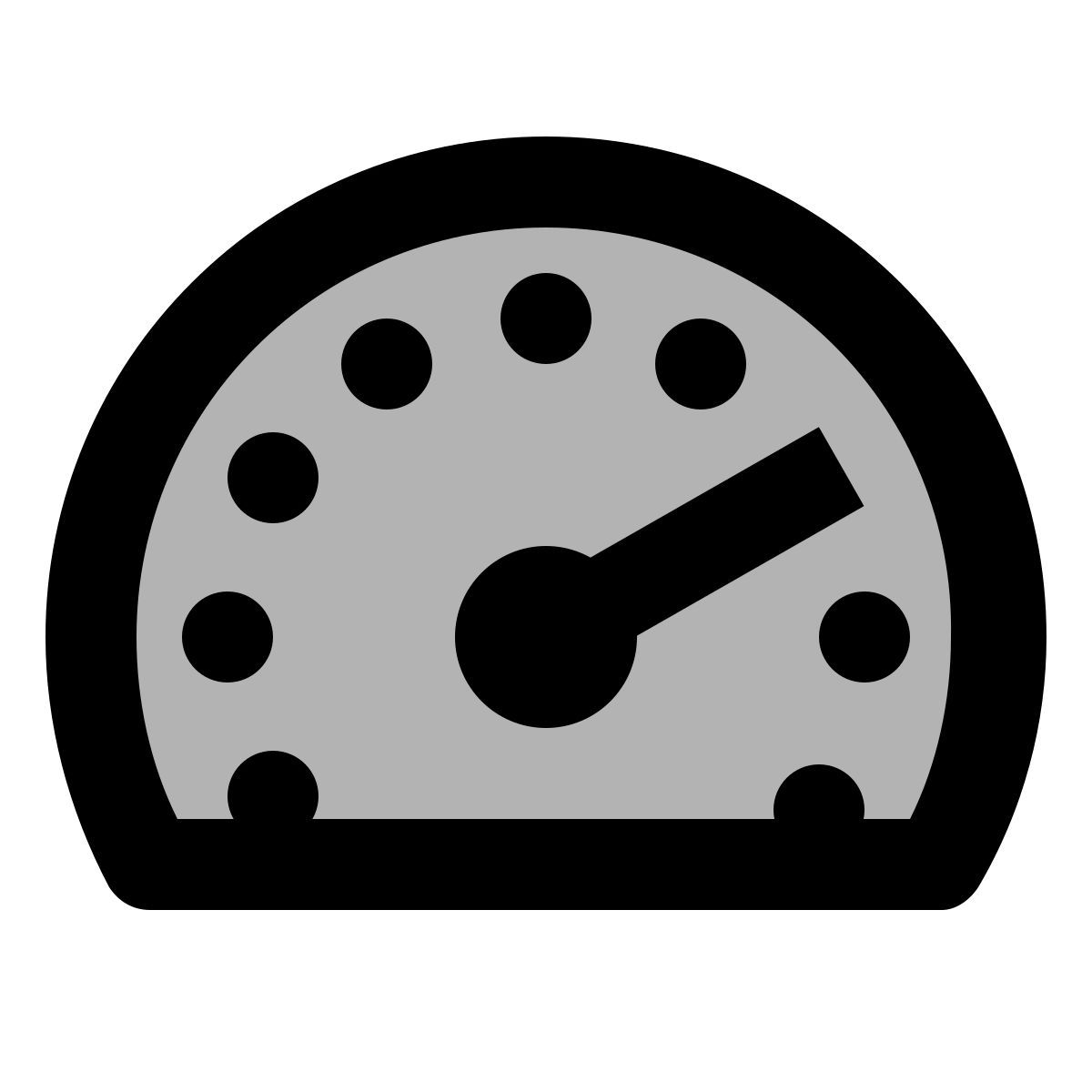 material two tone style speed icon