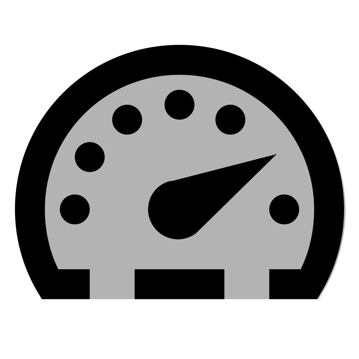 material two tone style tacho icon