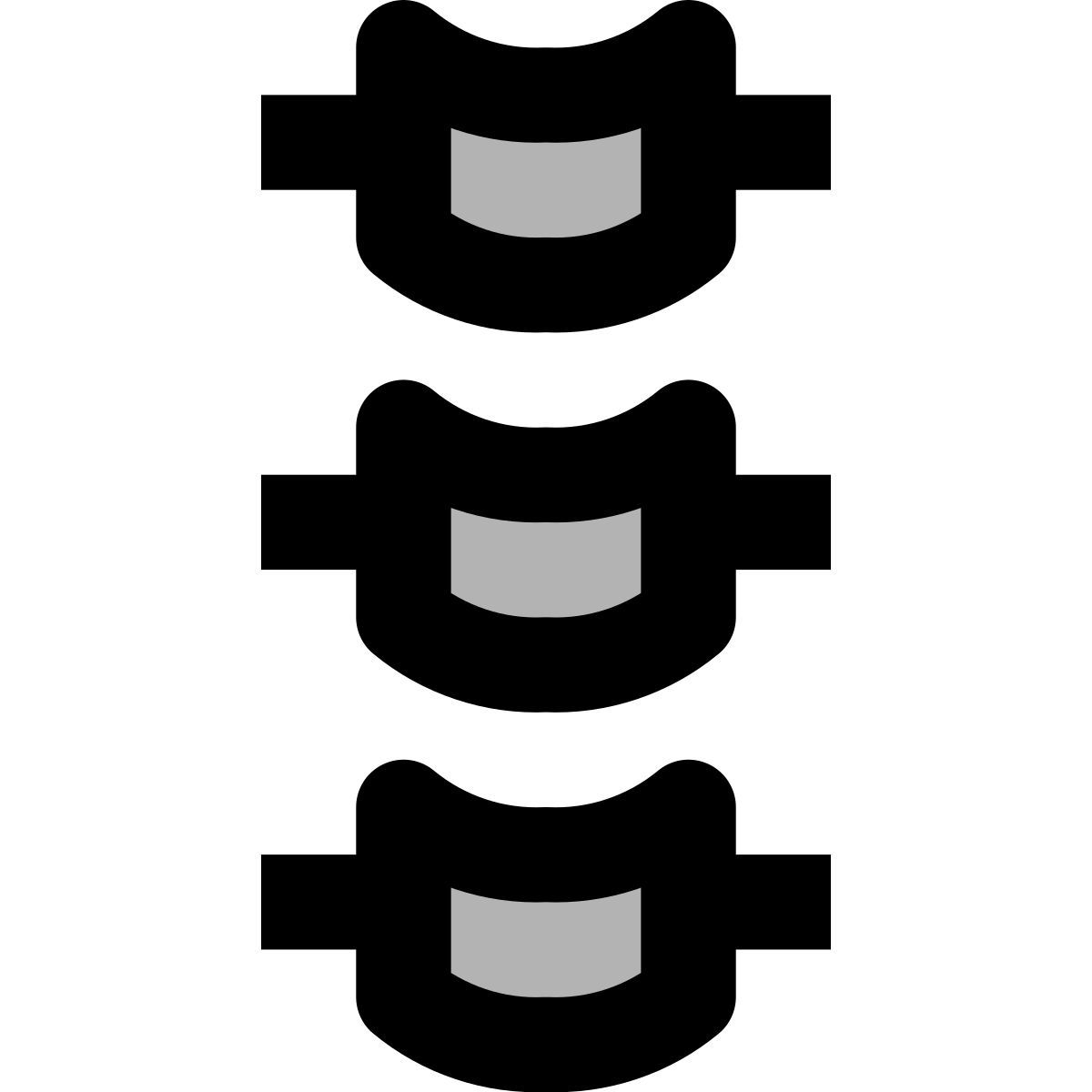 material two tone style knochen icon