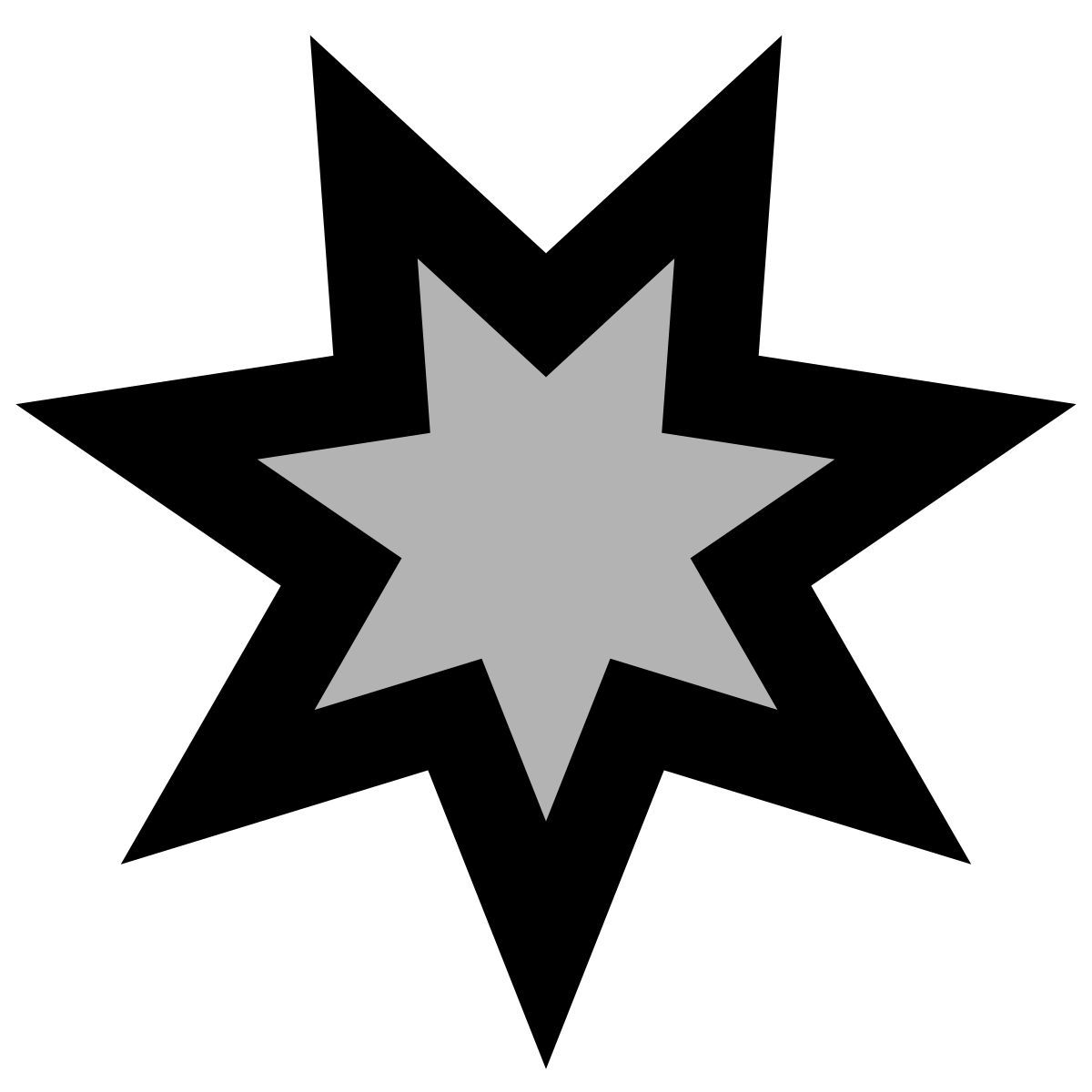 material two tone style sternexplosion form icon