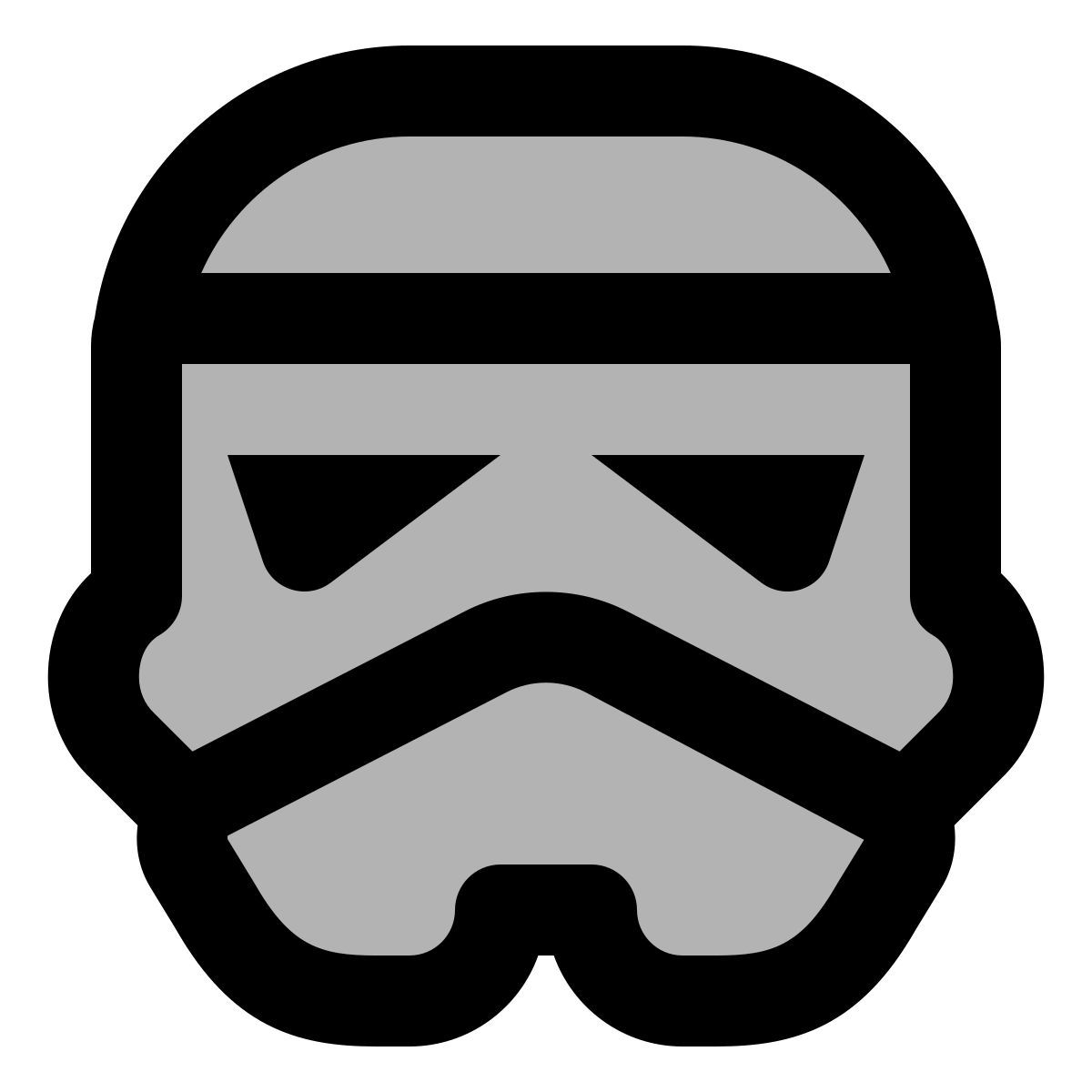 material two tone style soldado de assalto icon