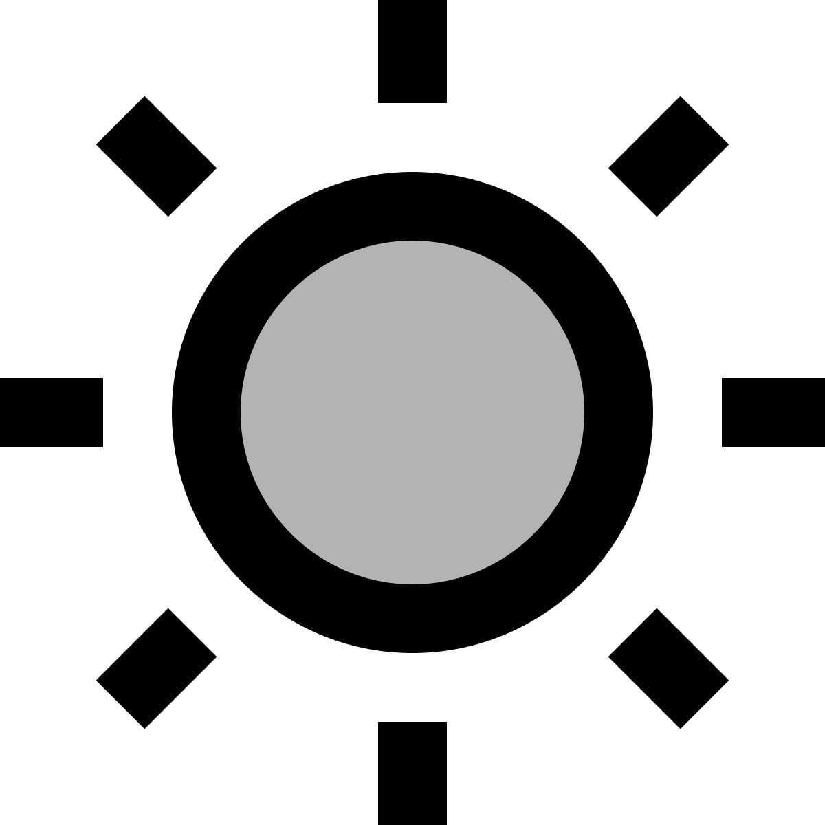 material two tone style sonne icon