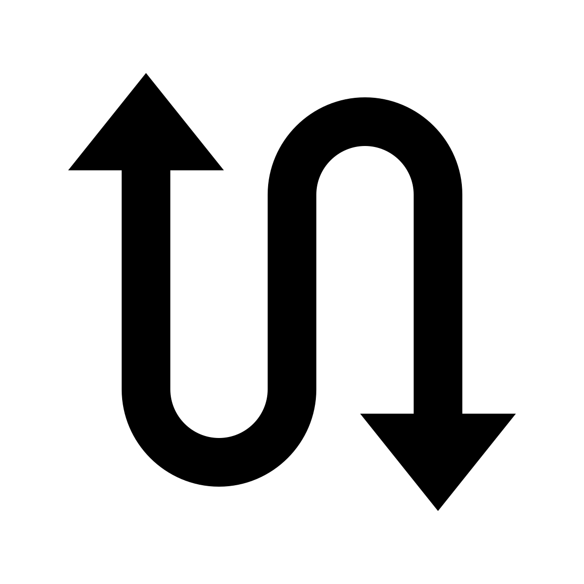 material two tone style swap icon