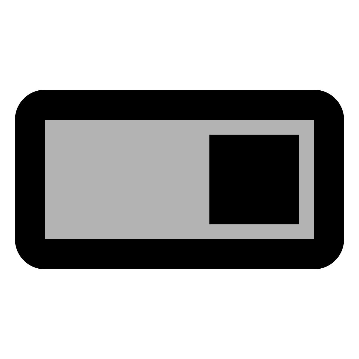 material two tone style 켜기 icon