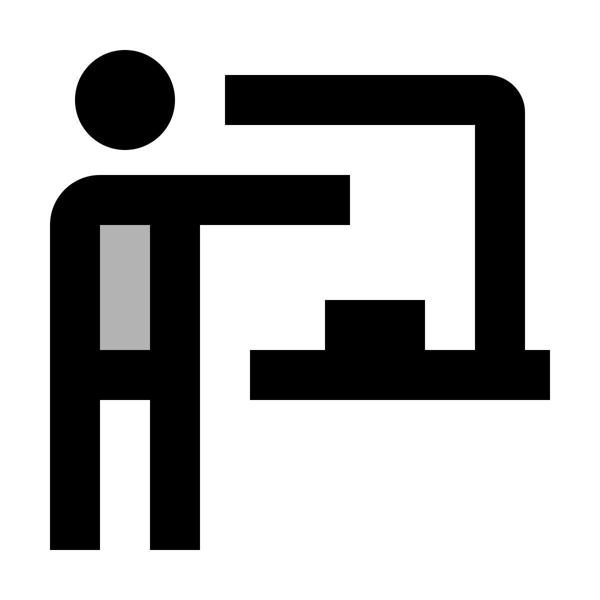 material two tone style insegnante icon