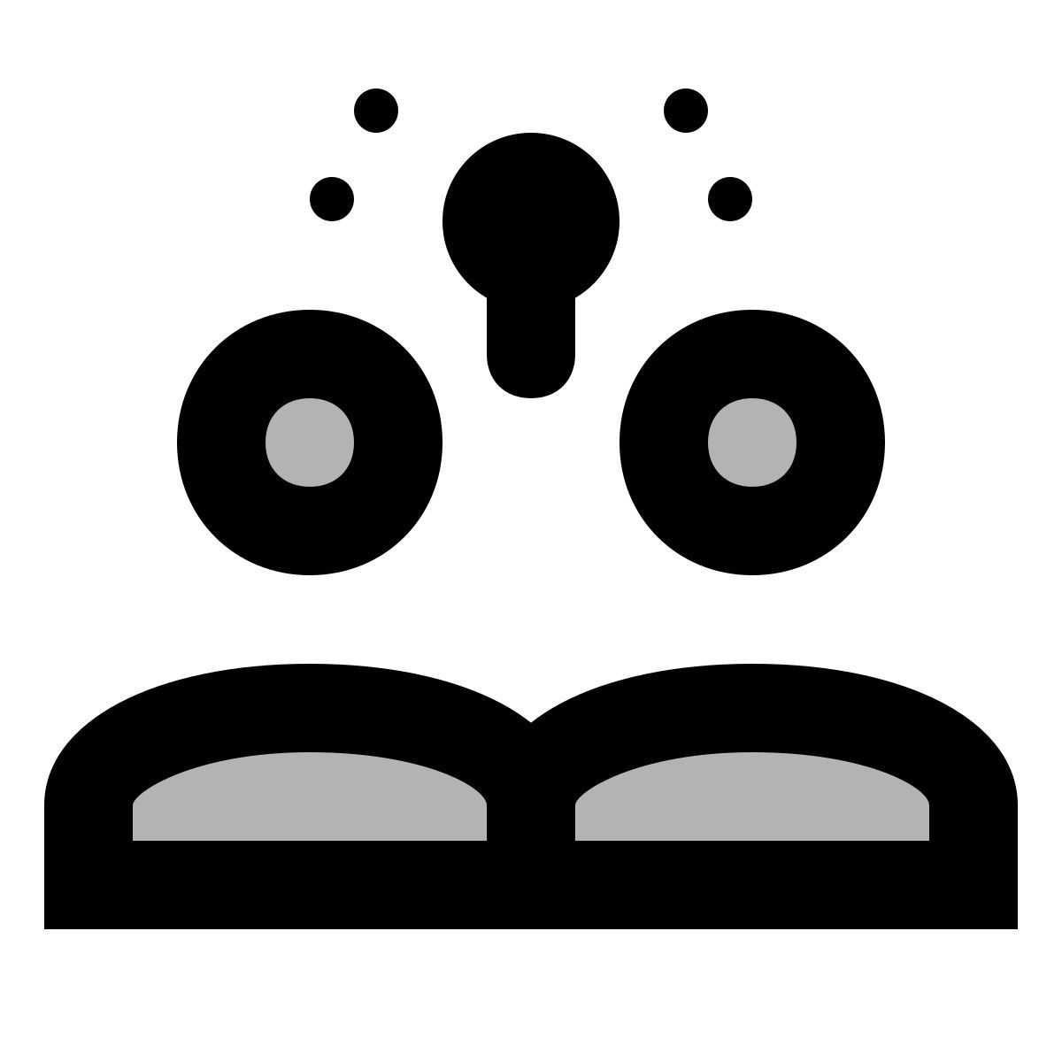 material two tone style 팀워크 icon