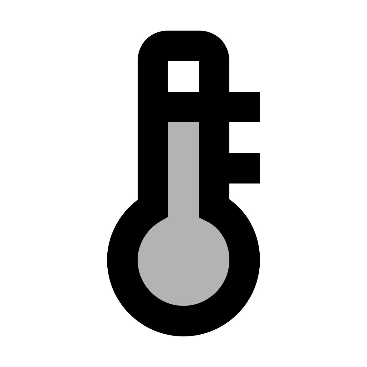 material two tone style temperatura icon