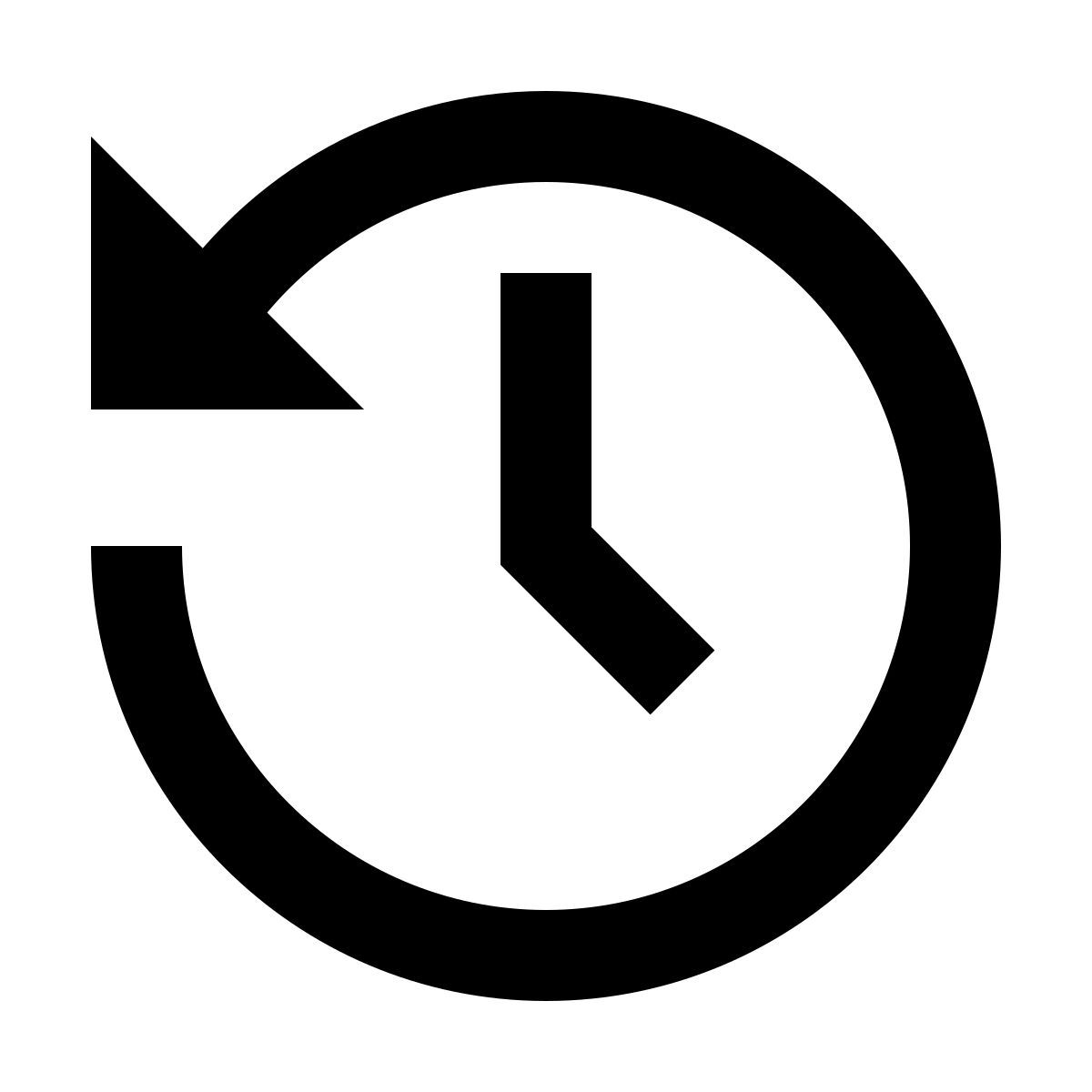 material two tone style pasado icon